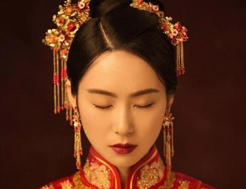 唯美中式新娘妆容造型 让你美出新高度